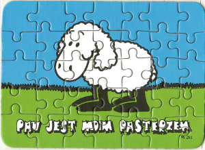 Puzzle PAN JEST MOIM PASTERZEM - baranek 