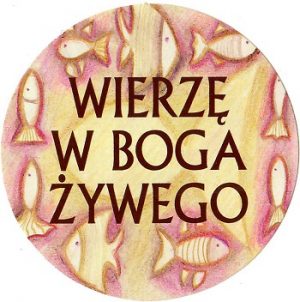 Naklejka WIERZĘ W BOGA ŻYWEGO