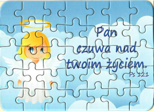 Puzzle PAN CZUWA NAD TWOIM ŻYCIEM - aniołek