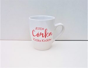 Kubek JESTEM CÓRKĄ KRÓLA KRÓLÓW