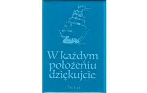 Magnes z tekstem biblijnym: W każdym położeniu dziękujcie 1 Tes 5,12