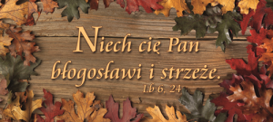 Kubek NIECH CIĘ PAN BŁOGOSŁAWI I STRZEŻE - jesień