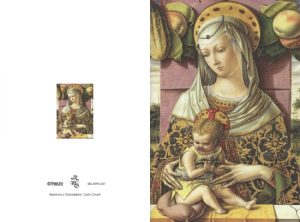 Karnet Boże Narodzenie MADONNA Z DZIECIĄTKIEM - Carlo Criveli 