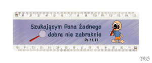 Linijka chrześcijańska SZUKAJĄCYM PANA ŻADNEGO DOBRA NIE ZABRAKNIE