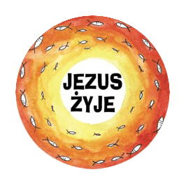 Naklejka JEZUS ŻYJE