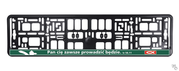 Ramka na tablice rejestracyjną PAN CIĘ ZAWSZE PROWADZIĆ BĘDZIE