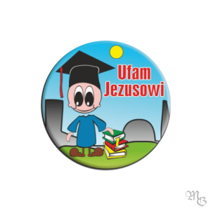 Znaczek Button UFAM JEZUSOWI