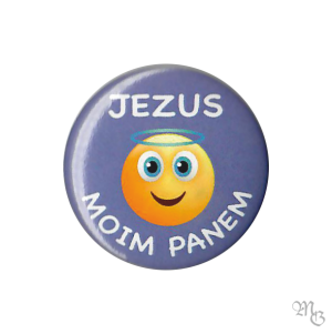 Znaczek Button JEZUS MOIM PANEM